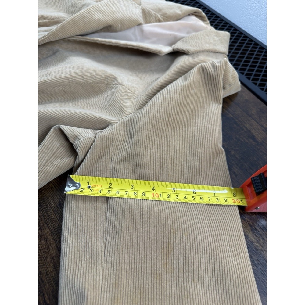VTG The Fashion Place Size 42W- 10/12 Tan Corduroy Blazer Jacket Sears Womens - Picture 12 of 13